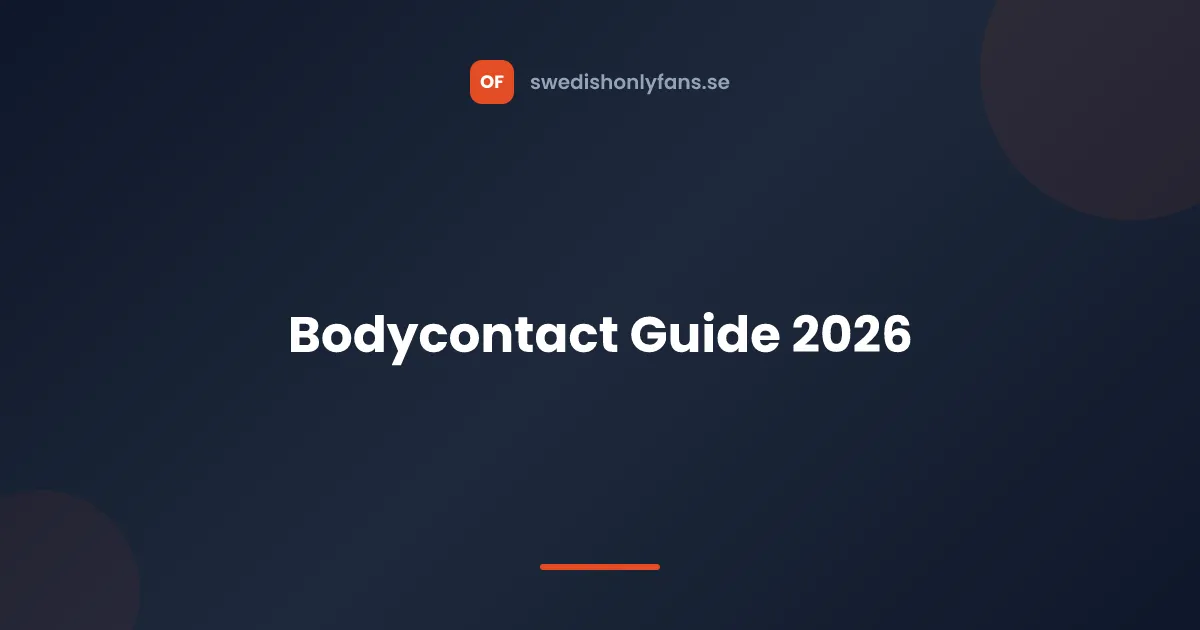 Bodycontact guide för svenska användare